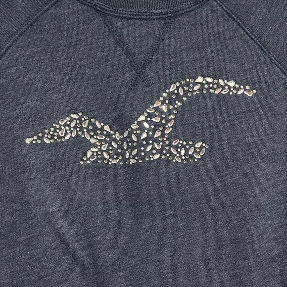 Hollister Rhinestone Bird Logo Pullover Sweater - XS - Picture 2 of 6